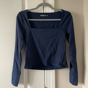 Abercrombie and Fitch size Medium Square-neck Navy Top